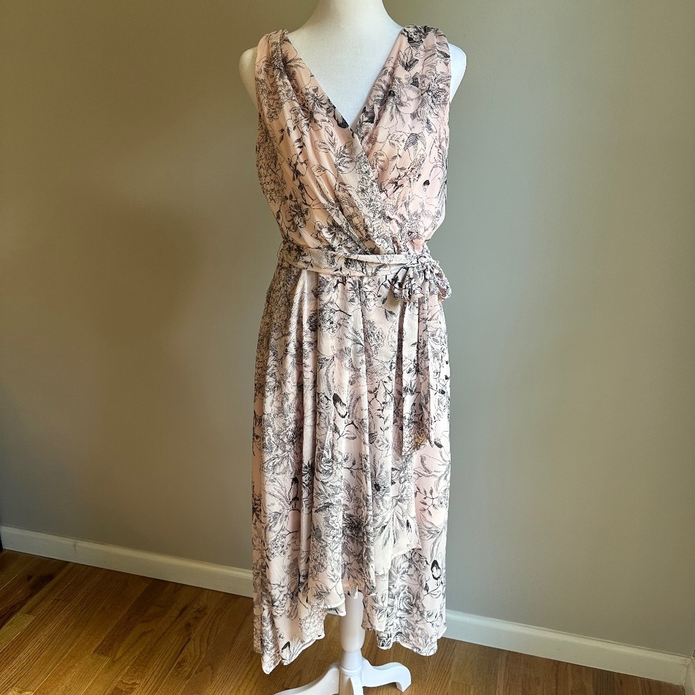 Tommy Hilfiger Sleeveless Floral Midi Dress